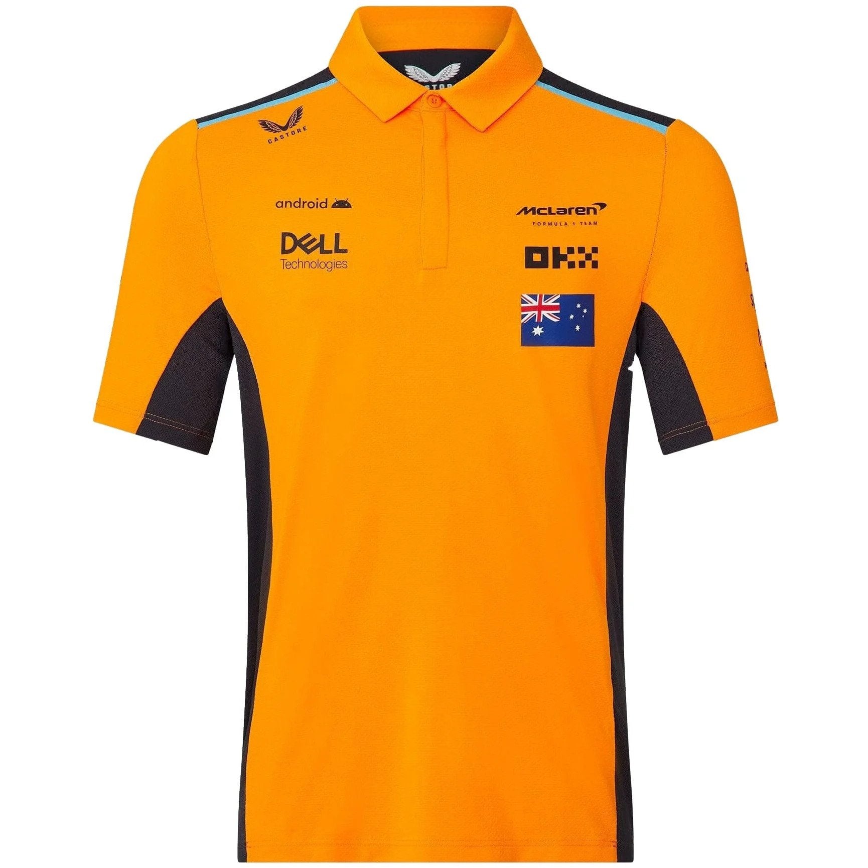 McLaren F1 Men's 2023 Oscar Piastri Team Drivers Polo Shirt - Papaya