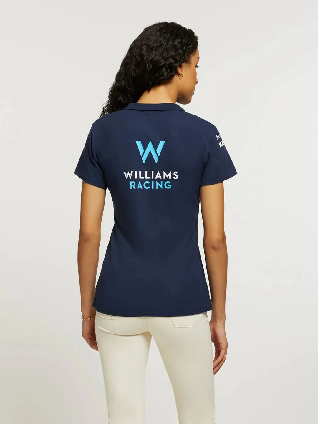 Williams Racing F1 Women's Team CVC Media Polo Shirt -Blue