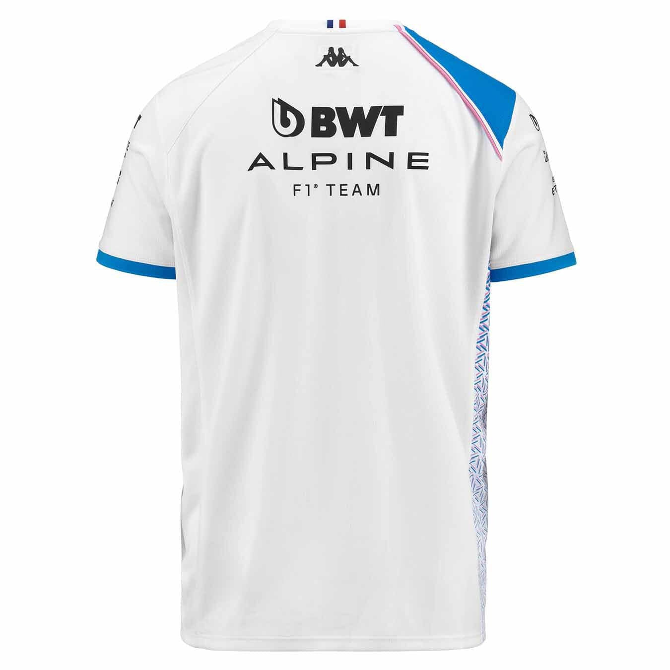 Alpine Racing F1 2023 Men's Team T-Shirt - Black/White