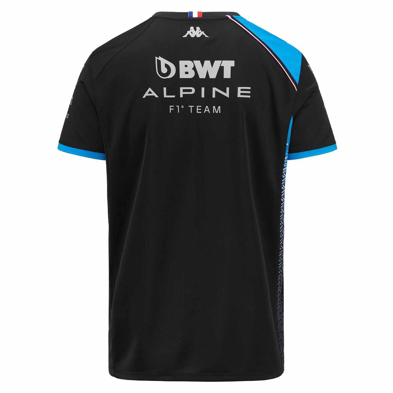 Alpine Racing F1 2023 Men's Team T-Shirt - Black/White