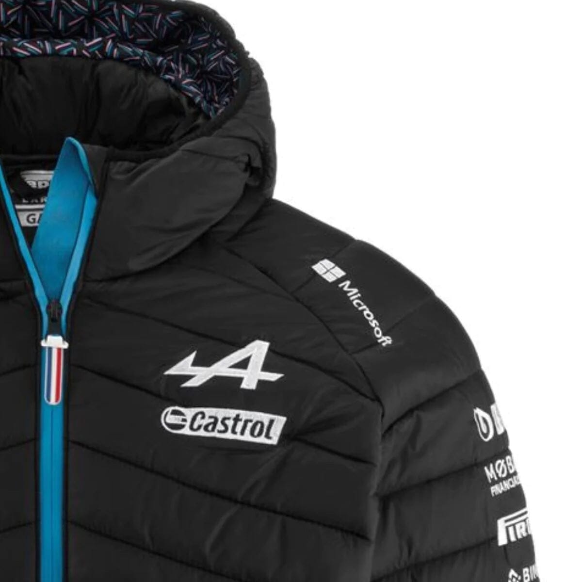 Alpine Racing F1 2023 Men's Team Padded Winter Jacket - Black