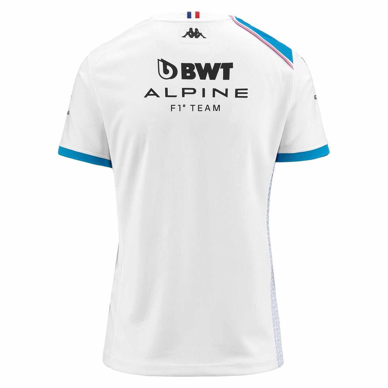 Alpine Racing F1 2023 Women's Team T-Shirt- Black/White