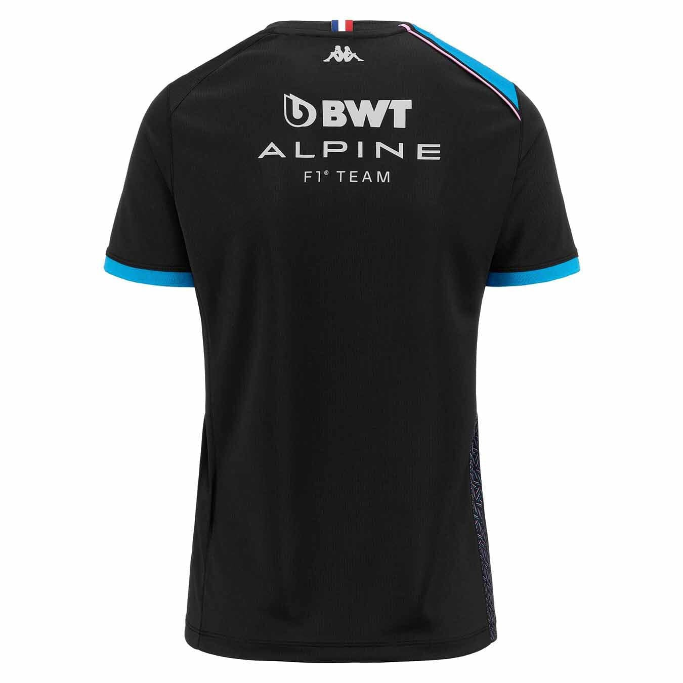 Alpine Racing F1 2023 Women's Team T-Shirt- Black/White