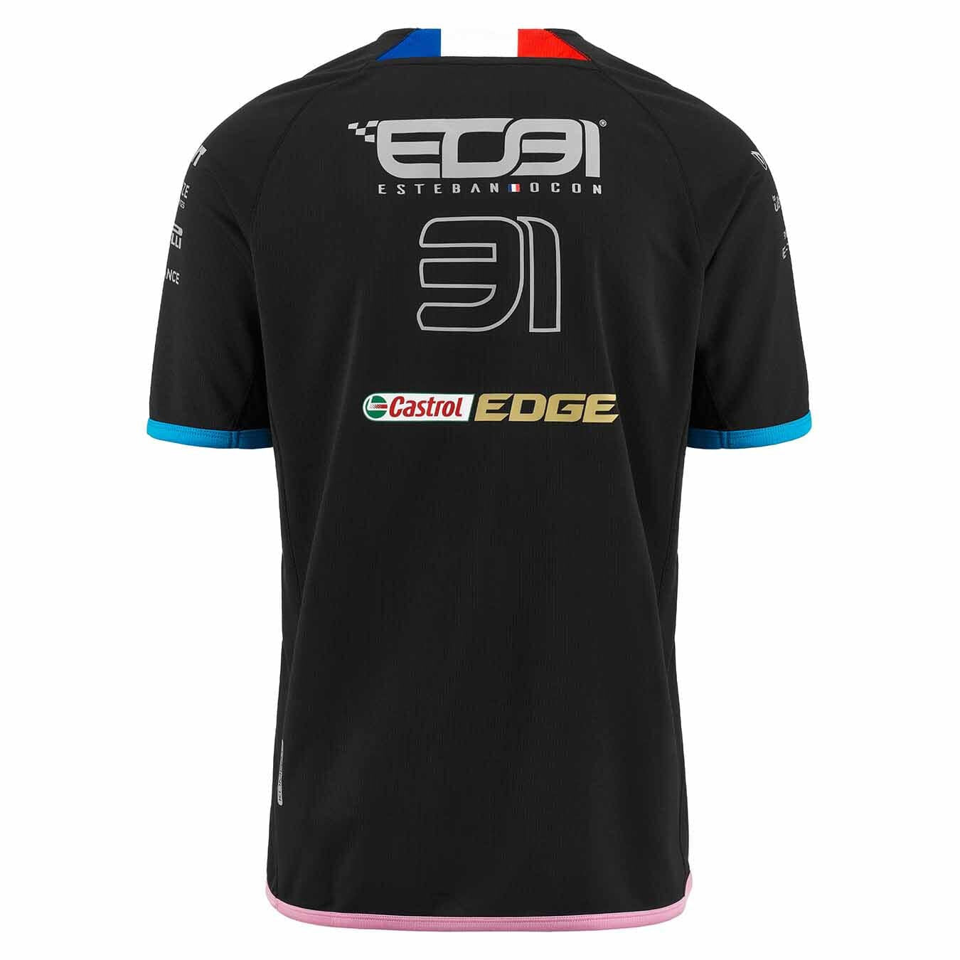 Alpine Racing F1 2023 Men's Esteban Ocon Team T-Shirt - Black