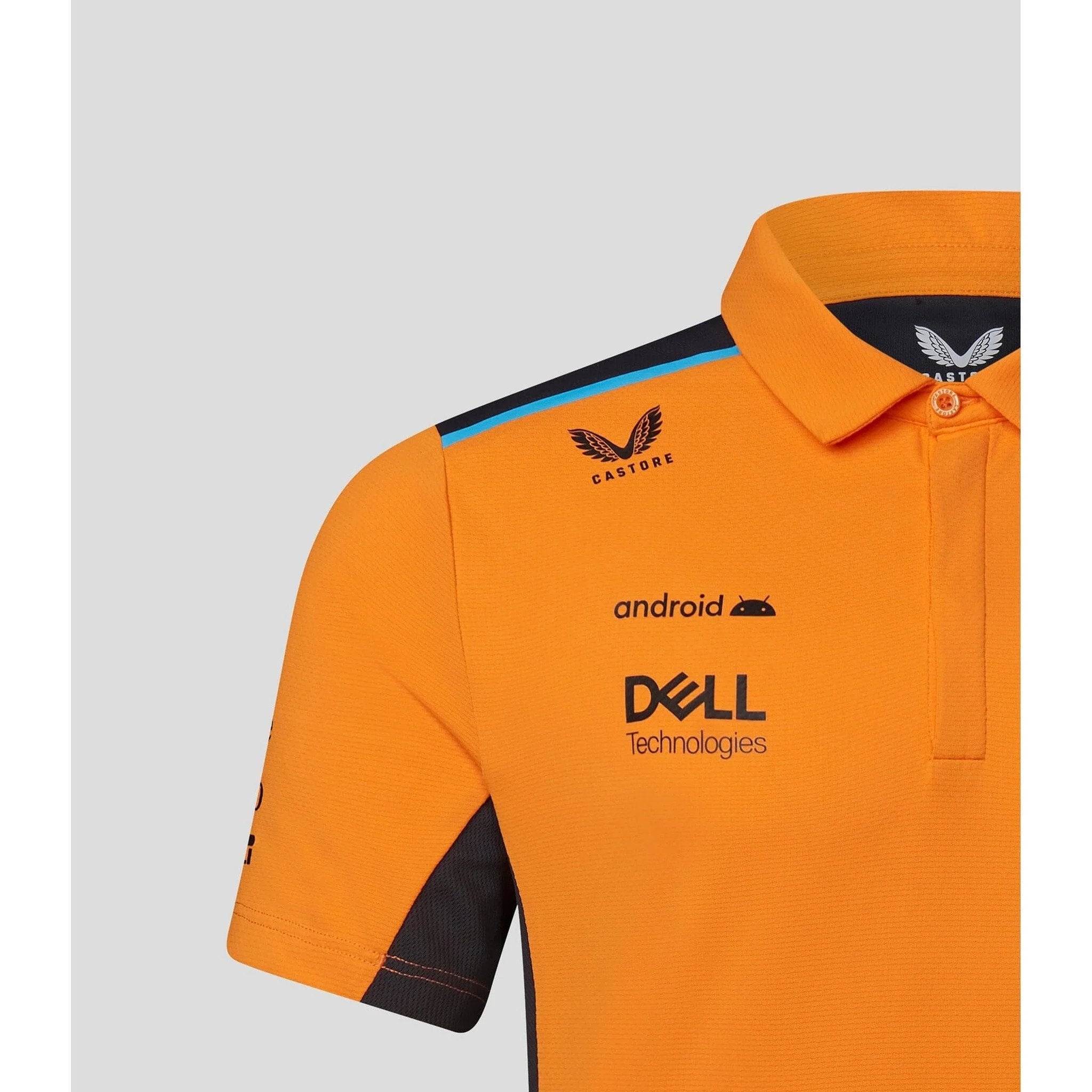 McLaren F1 Men's 2023 Team Polo Shirt - Papaya