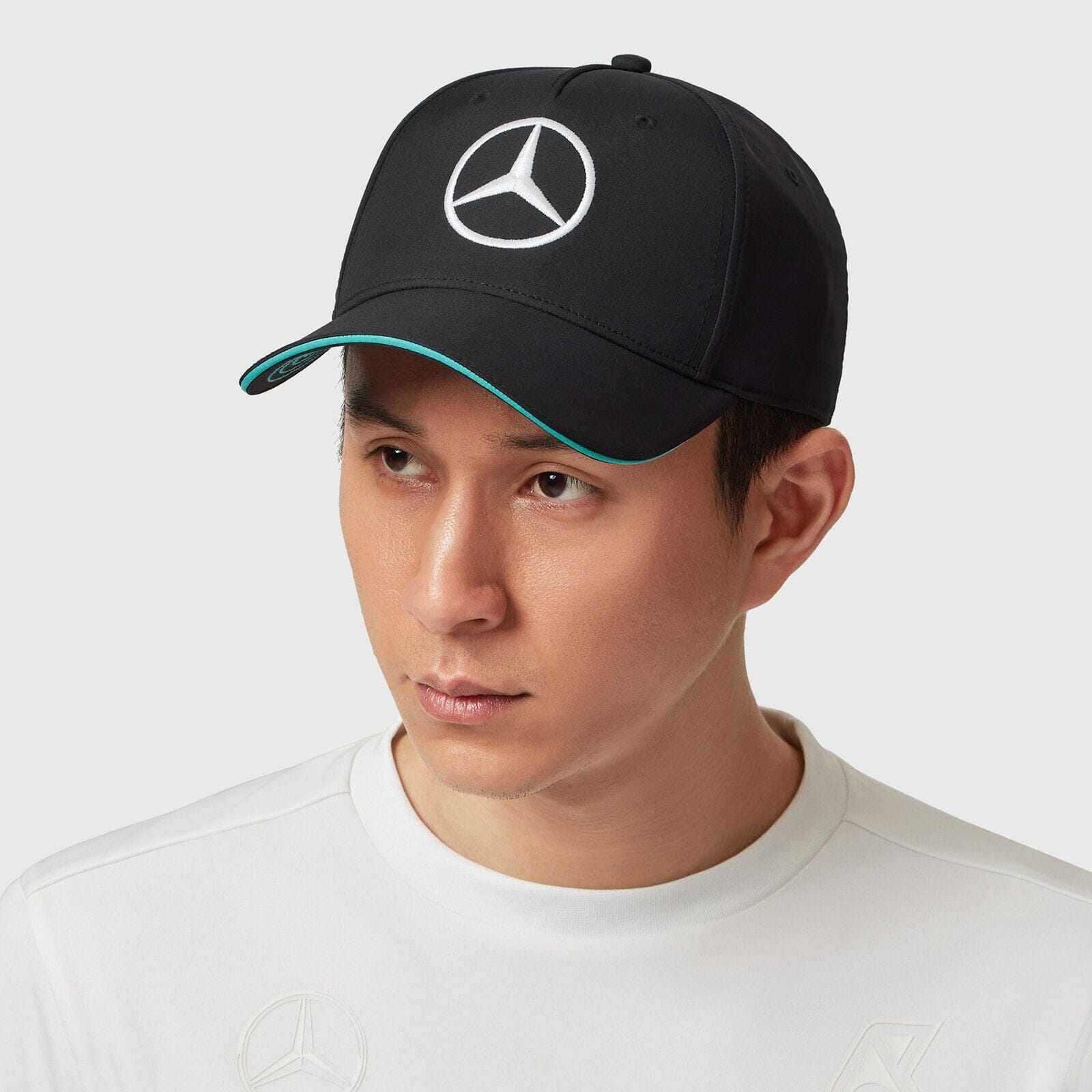 Mercedes AMG F1 2023 Team Baseball Hat- Black/White/Green
