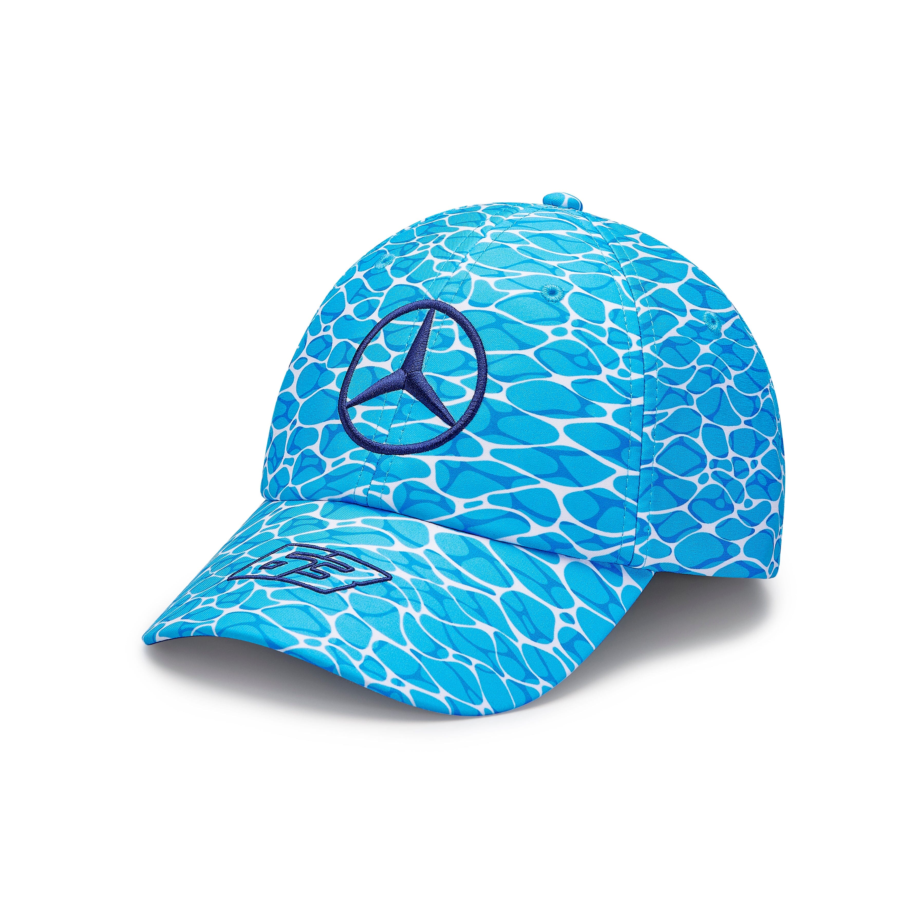Mercedes AMG F1 Special Edition George Russell 2023 "No Diving" Miami GP Baseball Hat-Blue