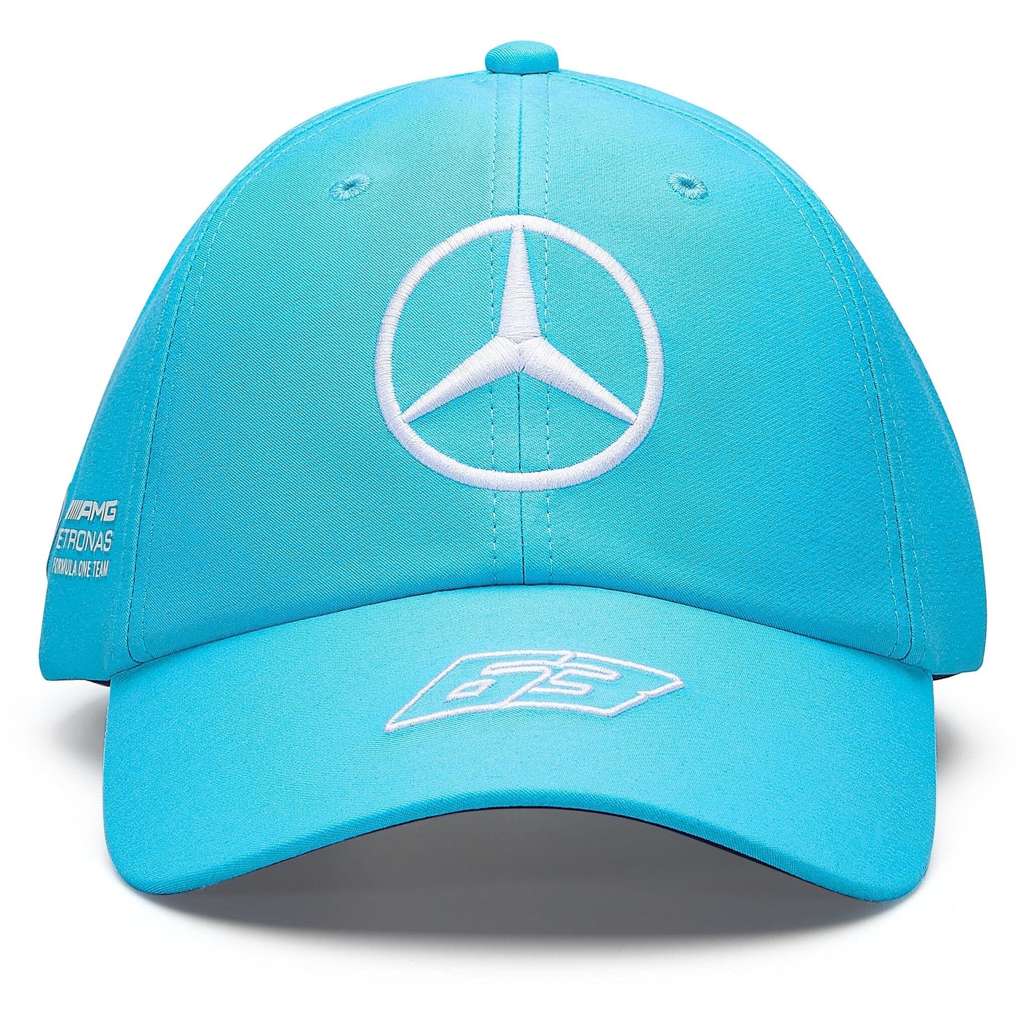 Mercedes AMG F1 2023 George Russell Baseball Hat - Black/White/Blue