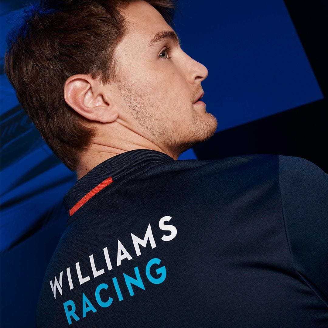Williams Racing 2024 Team Polo Navy/White
