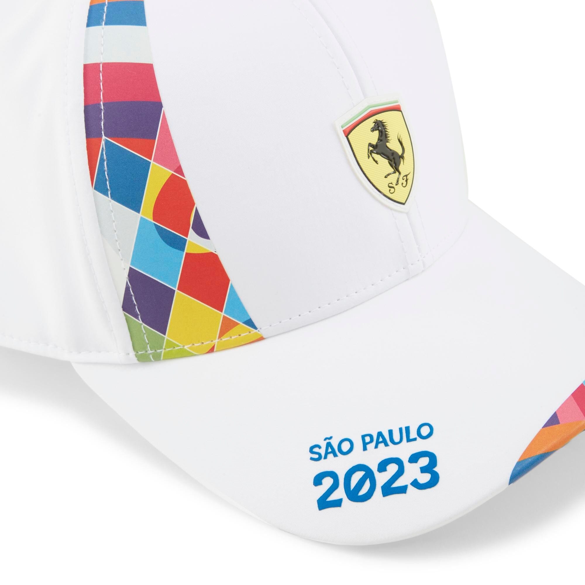 Scuderia Ferrari F1 2023 Special Edition Brazil GP Hat - White
