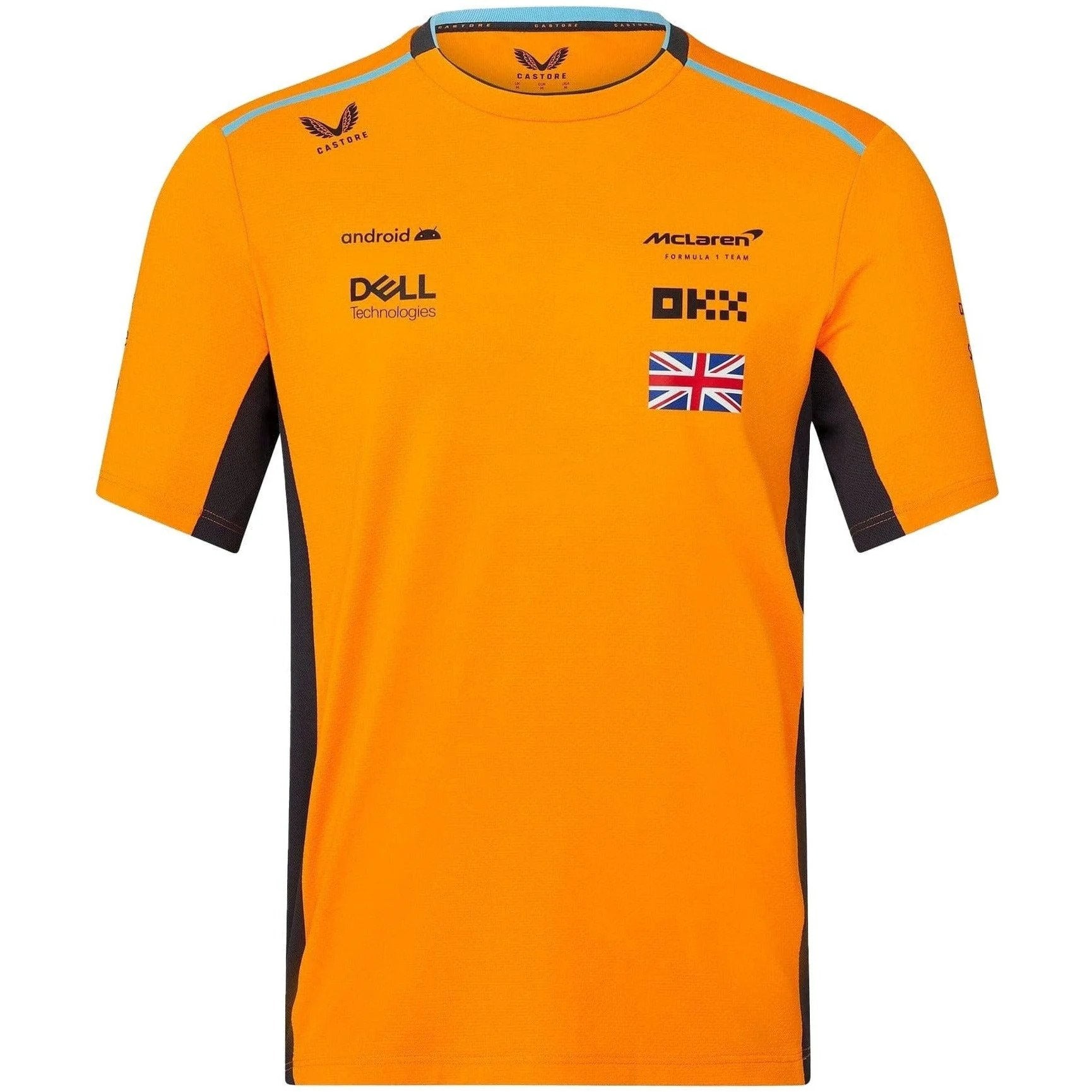 McLaren F1 Kids 2023 Lando Norris Set Up T-Shirt- Youth Papaya/Phantom