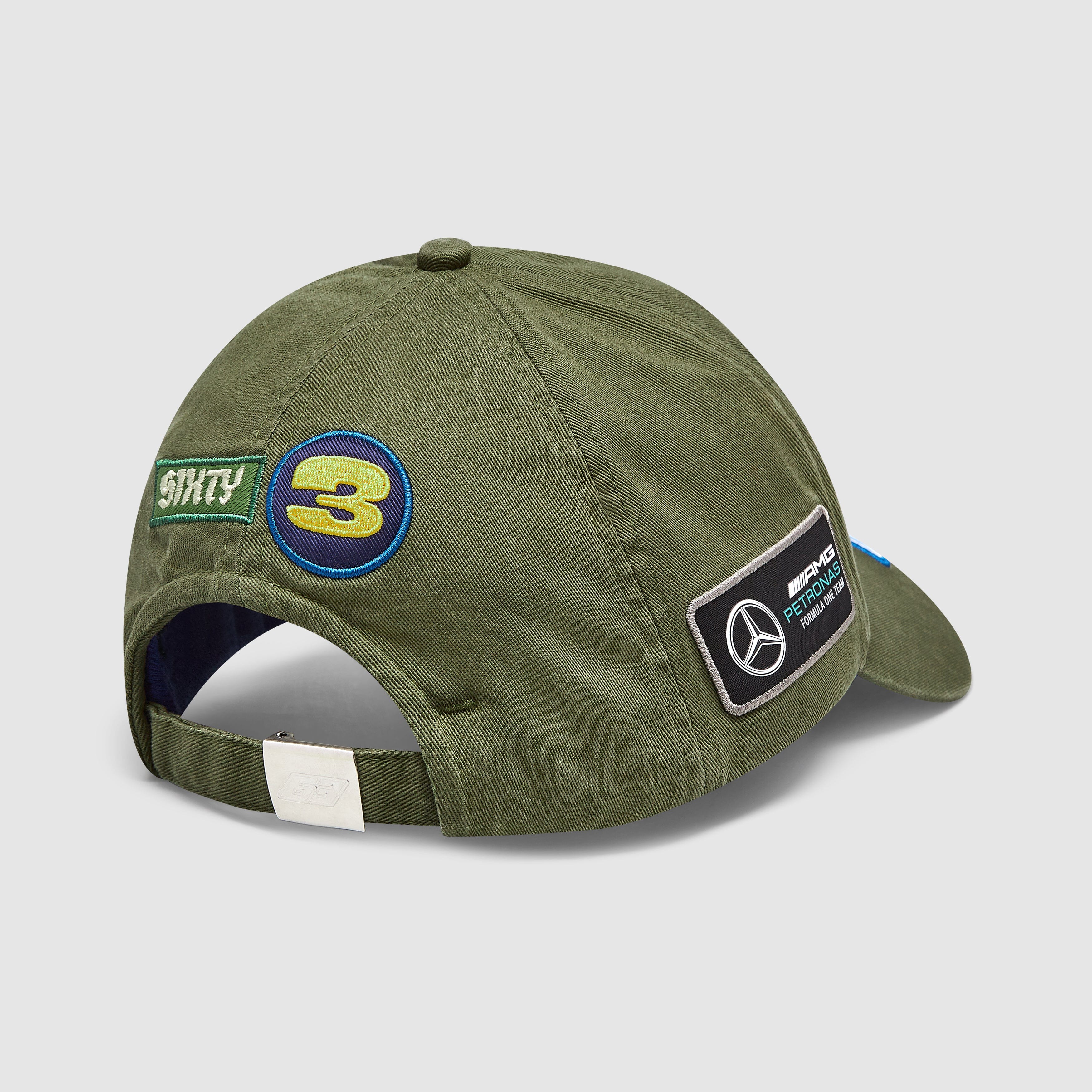 Mercedes AMG F1 Special Edition George Russell 2023 Vintage Baseball Hat-Green
