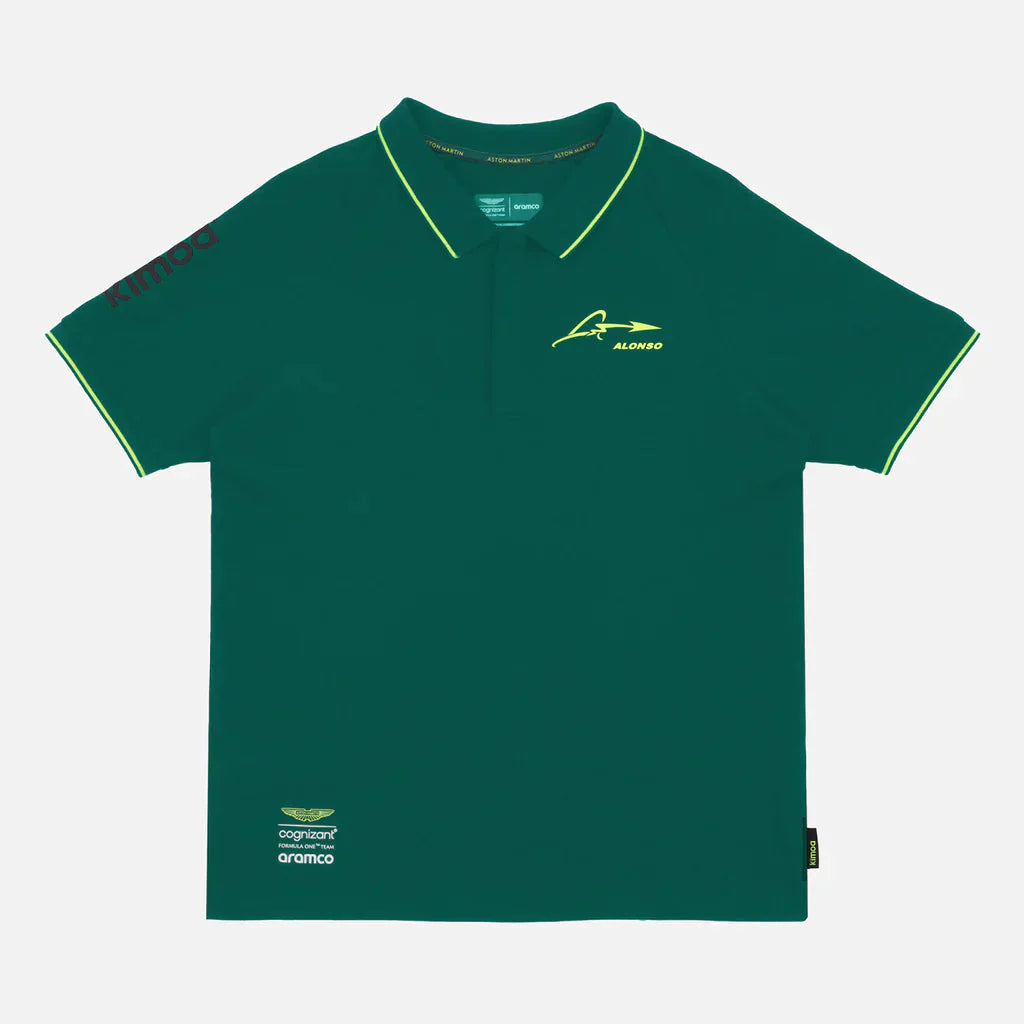 Aston Martin F1 Kimoa Fernando Alonso Men's Lifestyle Polo-Shirt - Green