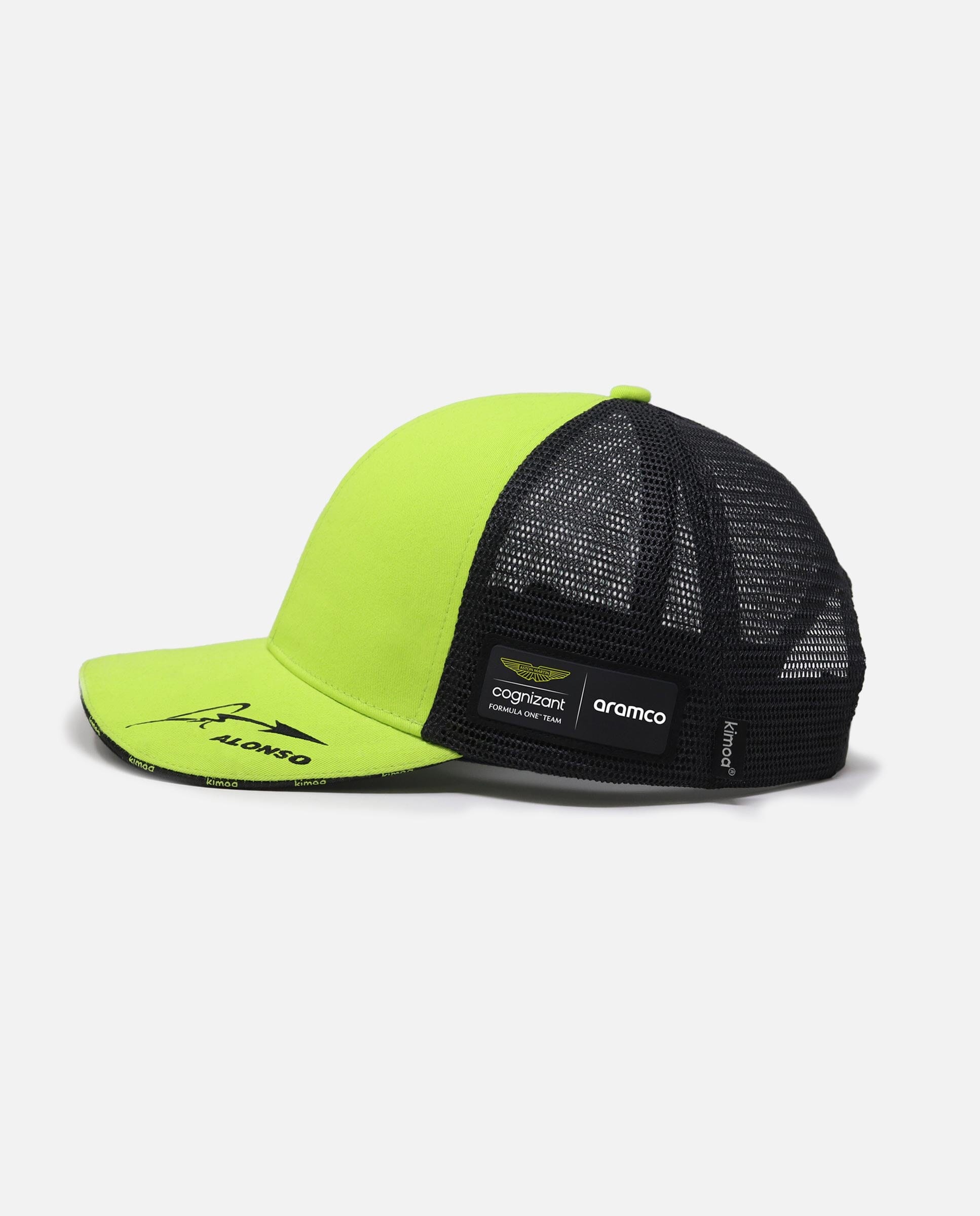 Aston Martin F1 Kimoa Fernando Alonso Lifestyle Hat- Lime