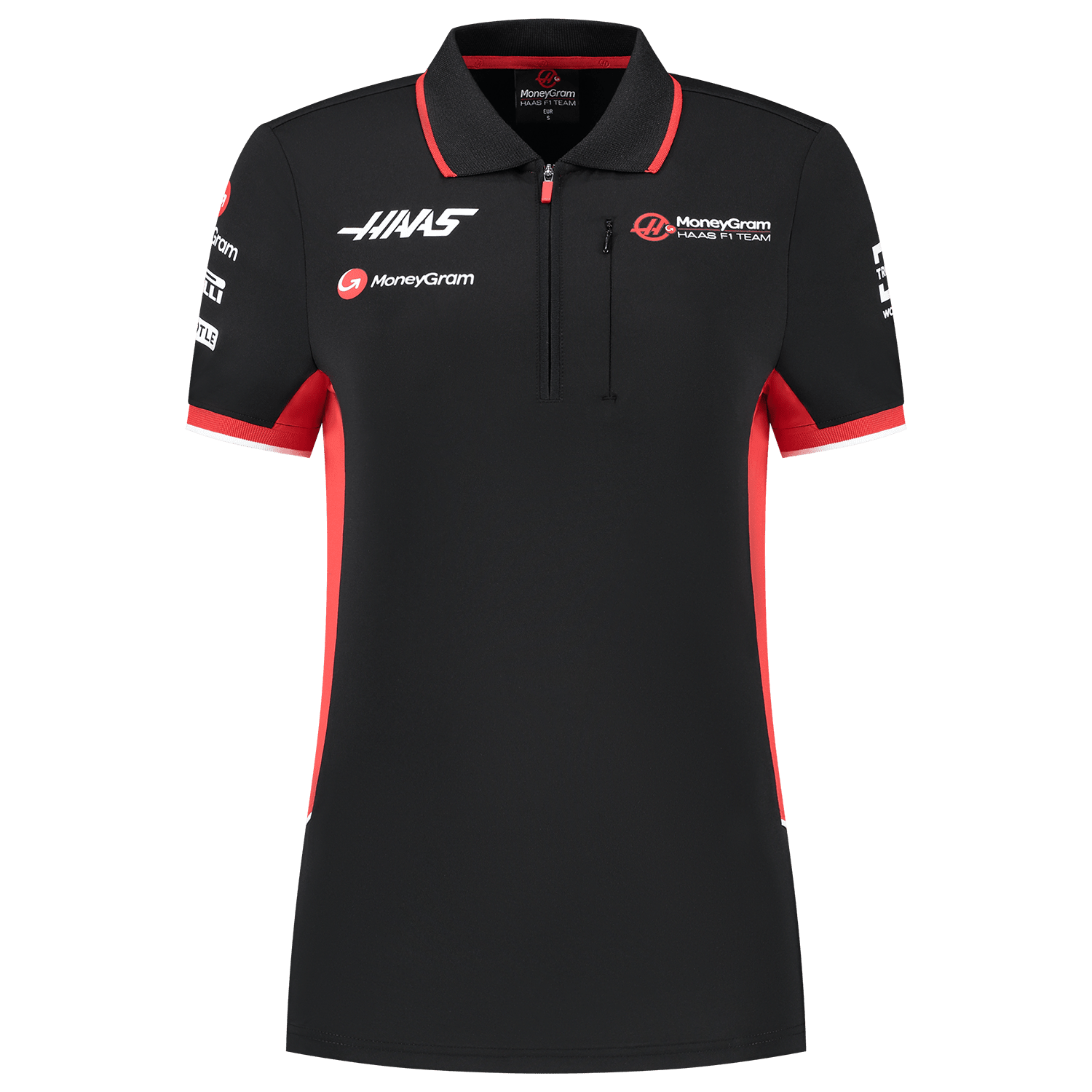 Haas Racing F1 2024 Women's Team Fitted Polo Shirt - Black