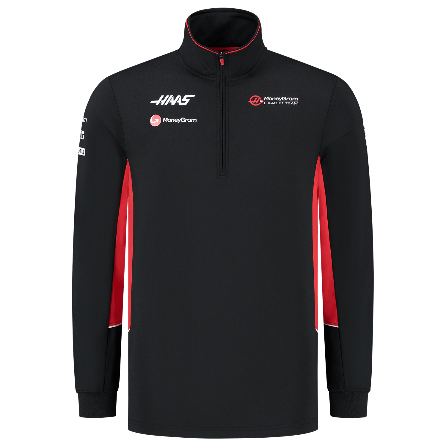 Haas Racing F1 2024 Team 1/4 Zip Fitted Sweater - Black