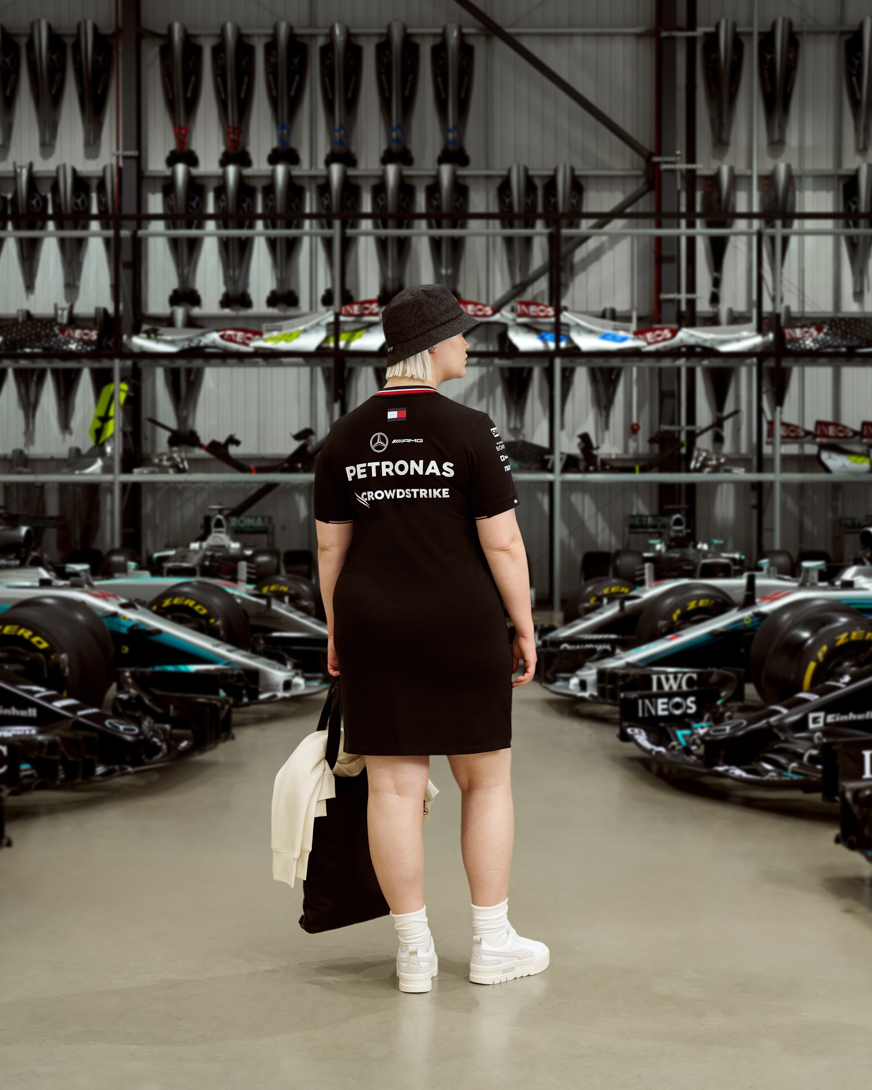Mercedes-AMG Petronas F1 Women's 2024 Team T-Dress Black