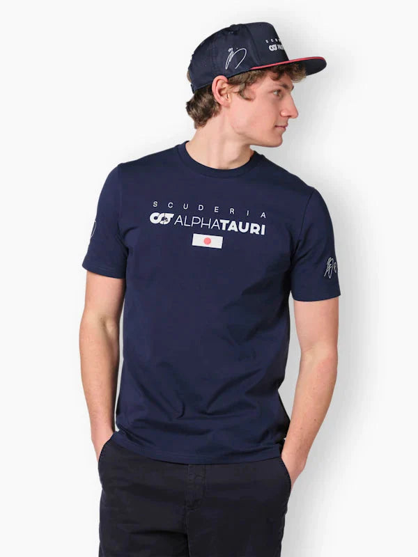Scuderia AlphaTauri F1 Men's Yuki Tsunoda Driver T-Shirt - Navy