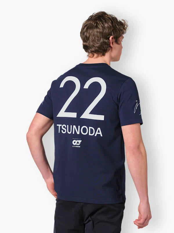 Scuderia AlphaTauri F1 Men's Yuki Tsunoda Driver T-Shirt - Navy