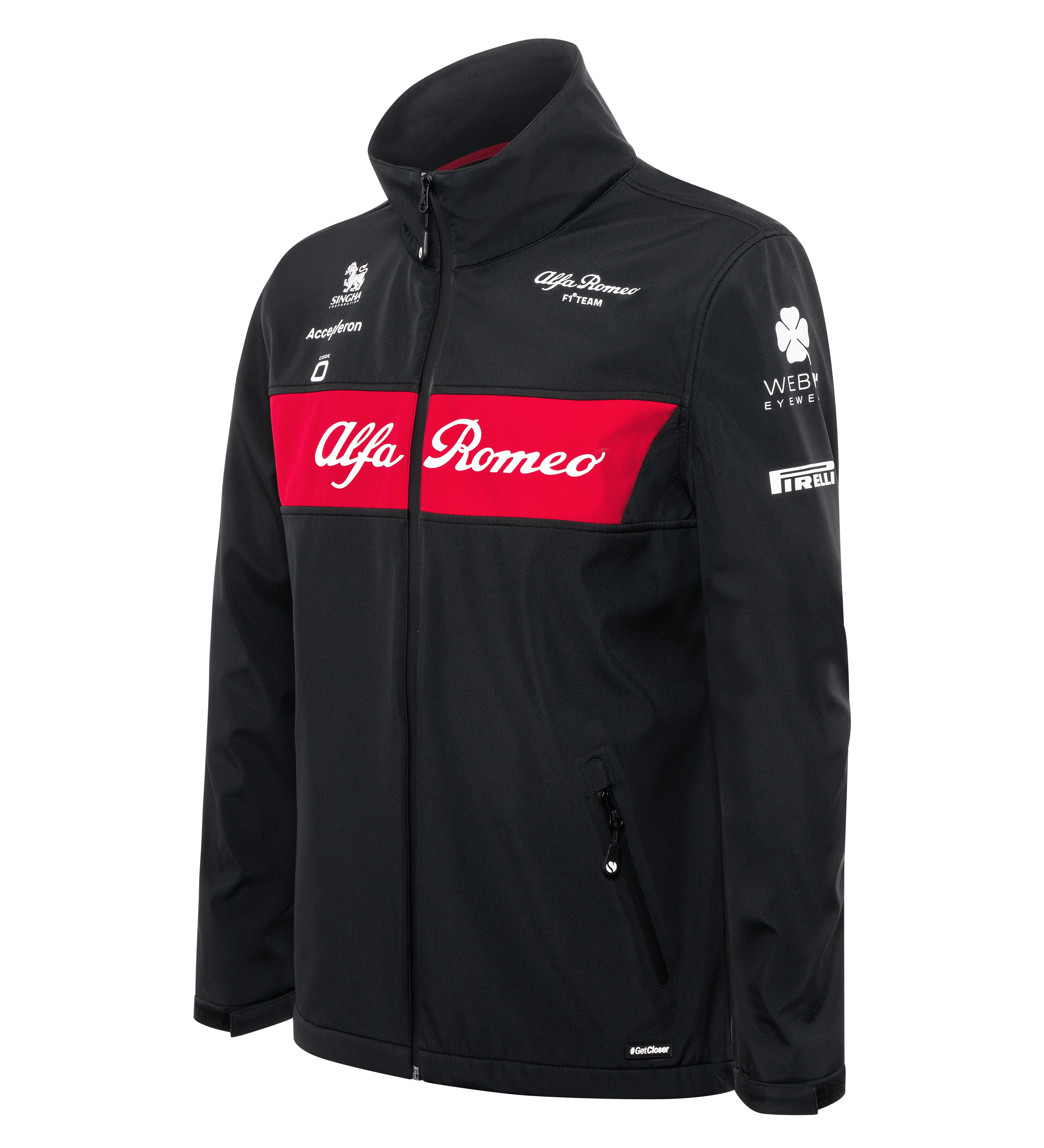 Alfa Romeo Racing F1 2023 Men's Team Softshell Jacket - Black