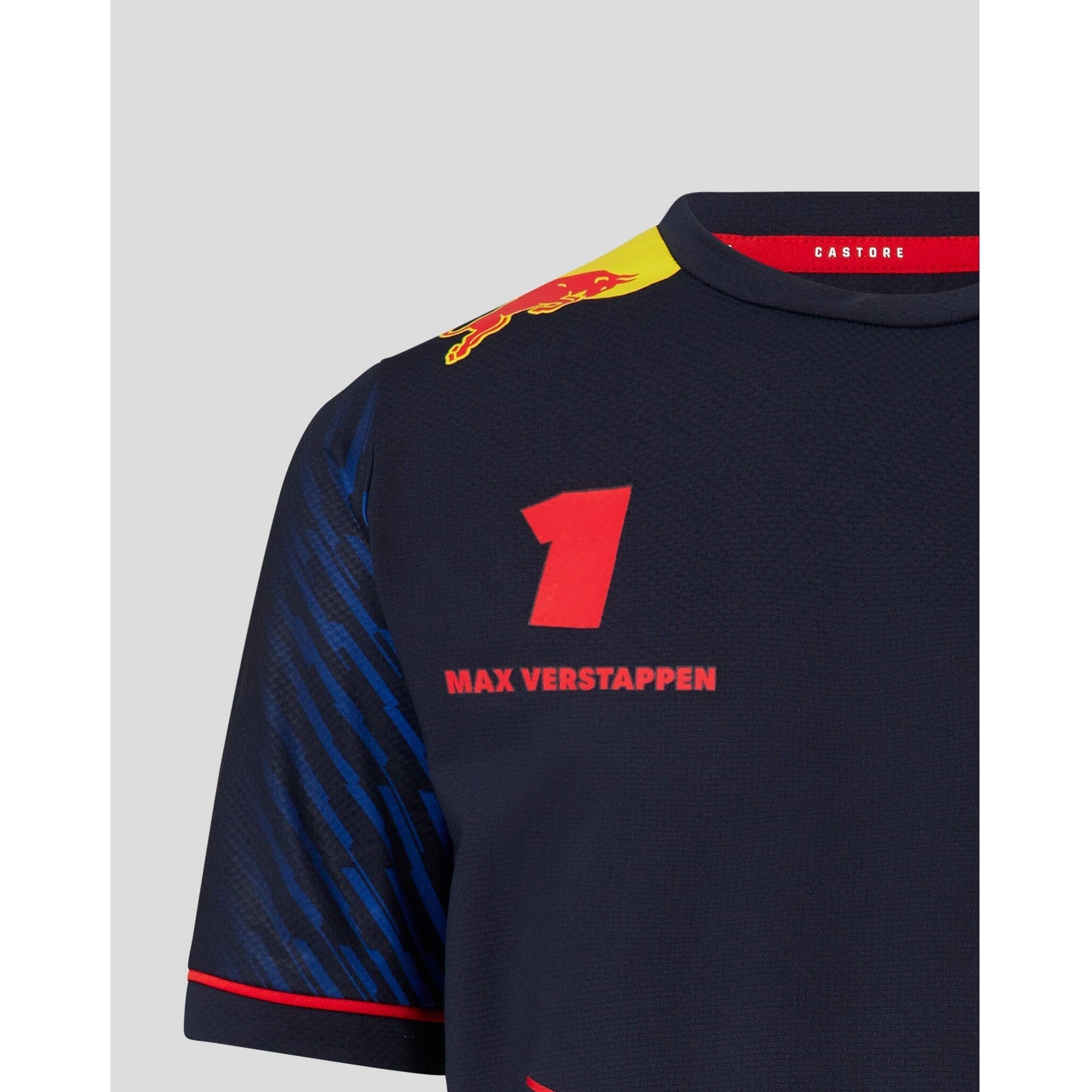 Red Bull Racing F1 Kid's 2023 Max Verstappen Team T-Shirt - Youth Navy