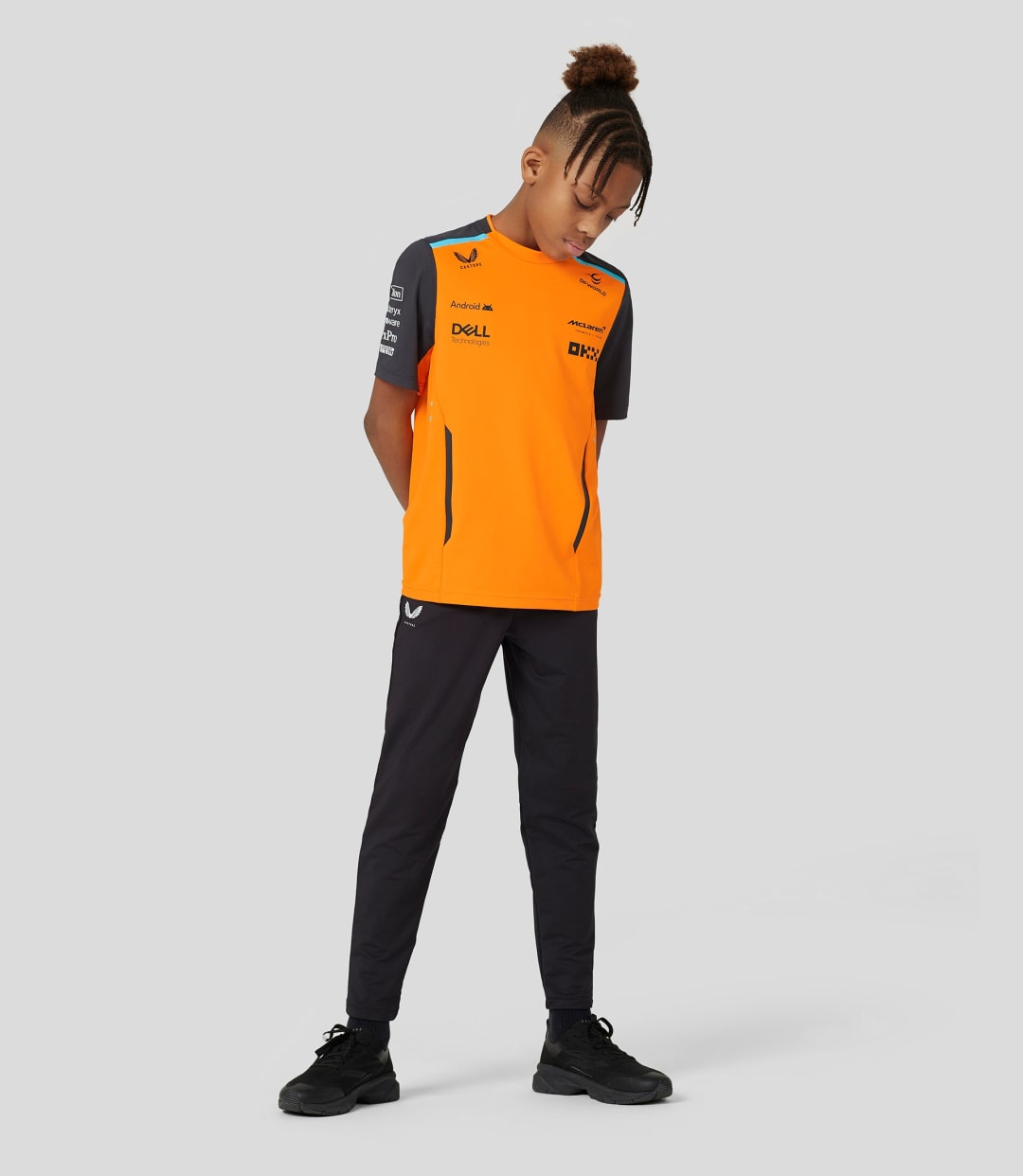 McLaren F1 Kids 2024 Team T-Shirt - Youth Papaya/Phantom