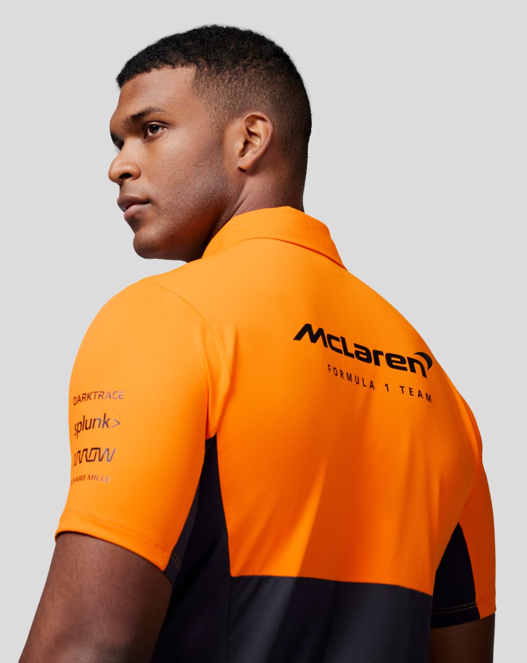 McLaren F1 2024 Men's Team Polo Shirt - Papaya