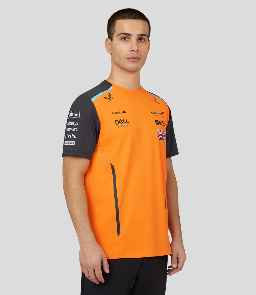 McLaren F1 2024 Men's Lando Norris Team T-Shirt - Papaya/Phantom