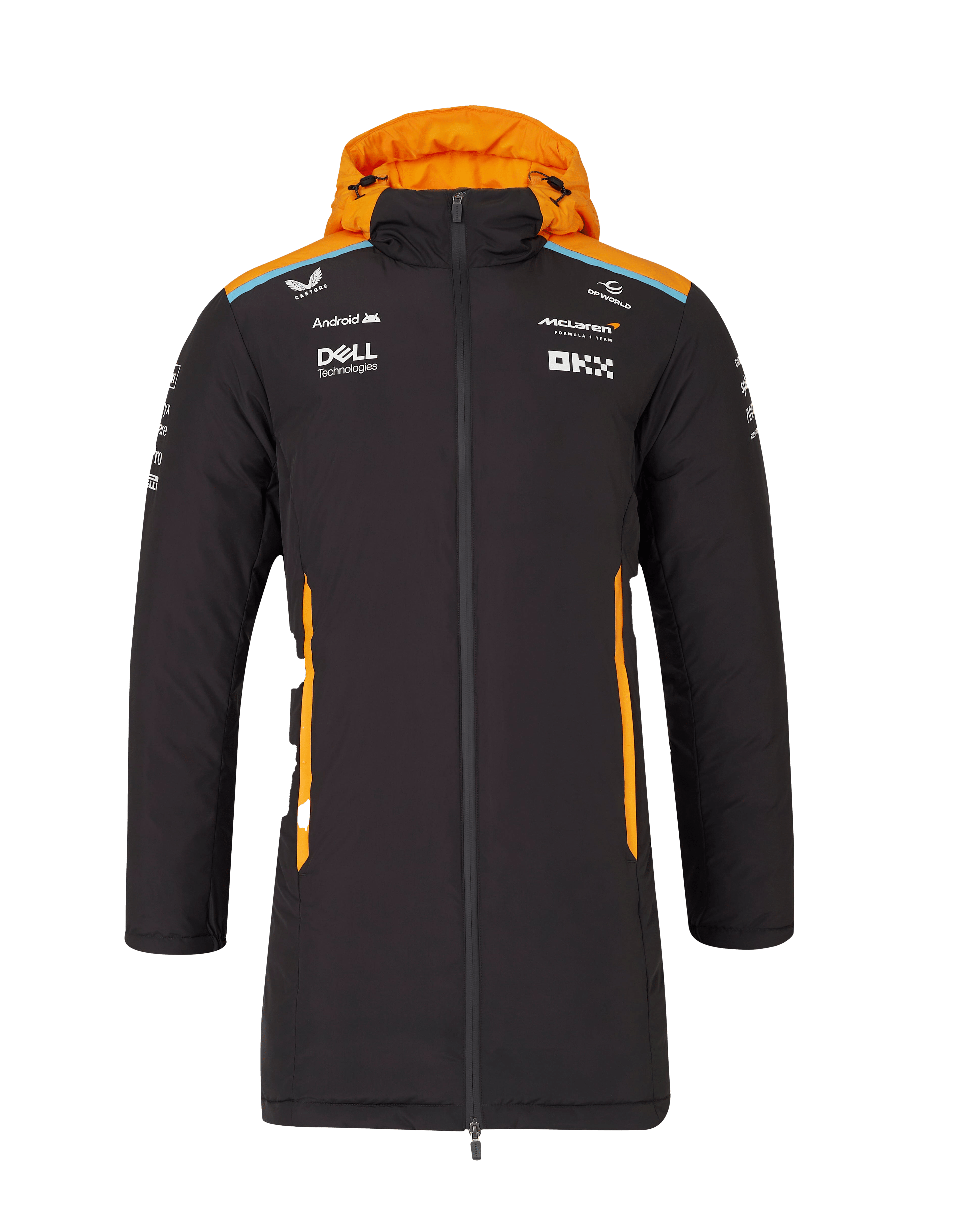McLaren F1 2024 Team Longline Padded Jacket - Phantom