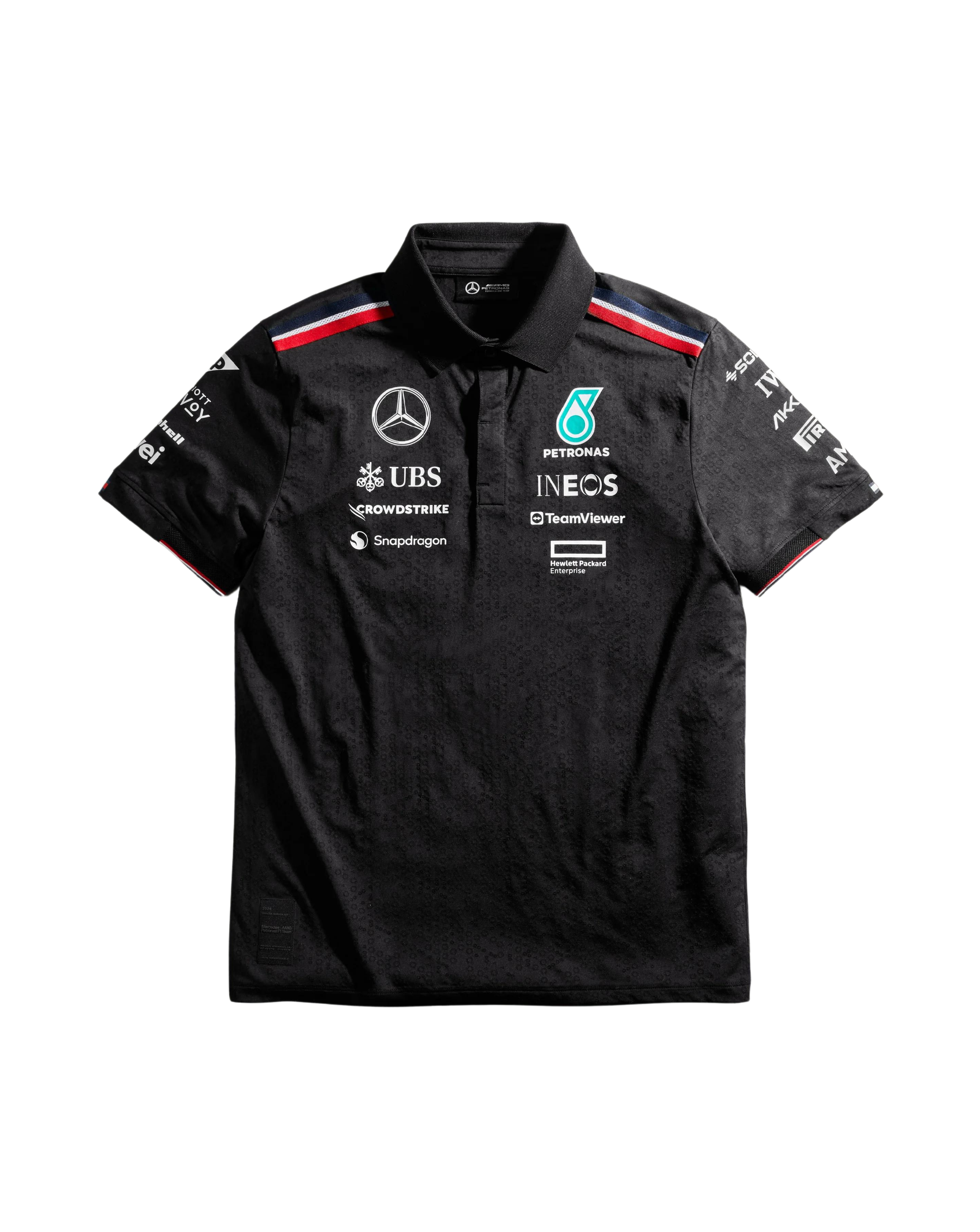 Mercedes-AMG Petronas F1 2024 Team Polo Black/White