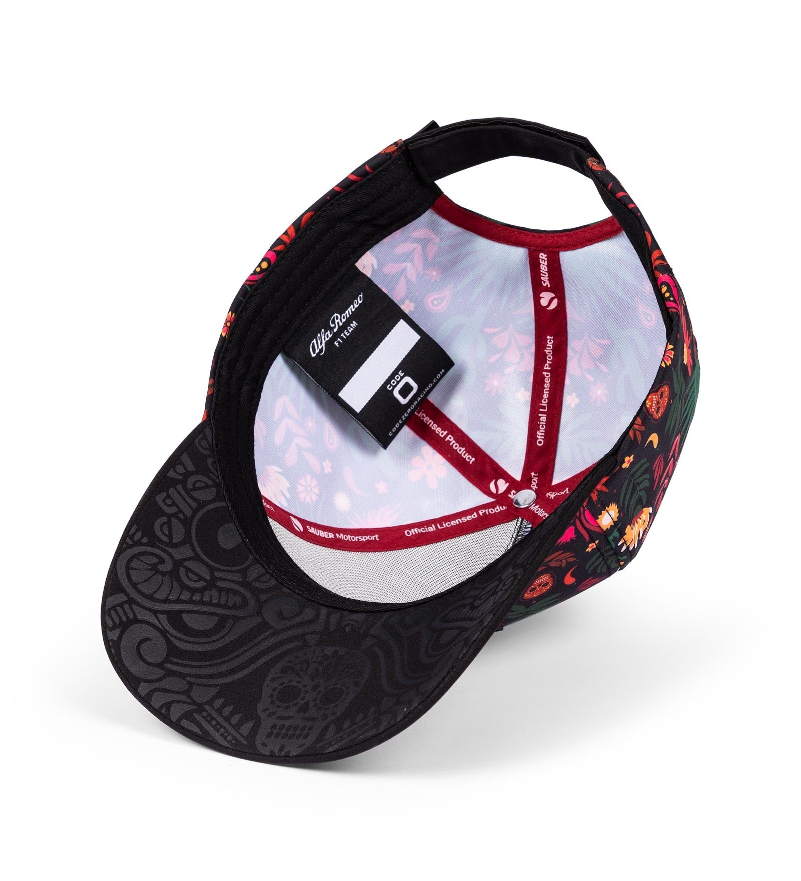 Alfa Romeo Racing F1 Special Edition Mexico GP Floral Baseball Hat - Black