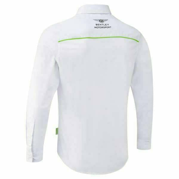 Bentley Motorsports Team Long Sleeve Button Up Shirt - White - Men