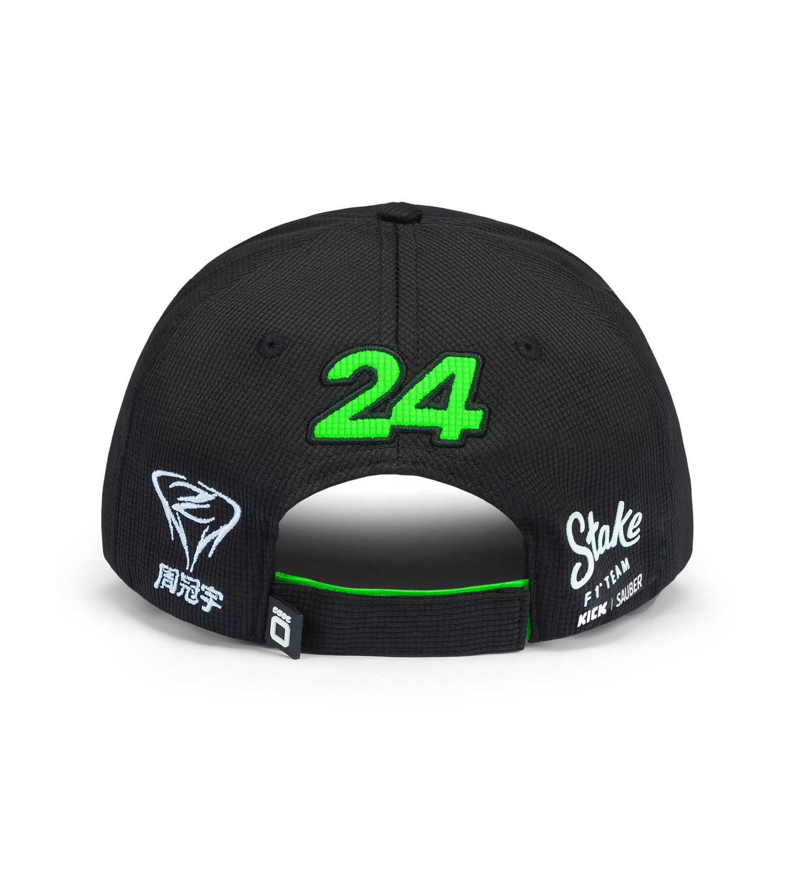 Stake F1 Kick Sauber 2024 Team Zhou Guanyu Baseball Hat - Black