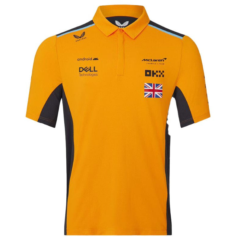 McLaren F1 Men's 2023 Lando Norris Team Drivers Polo - Papaya