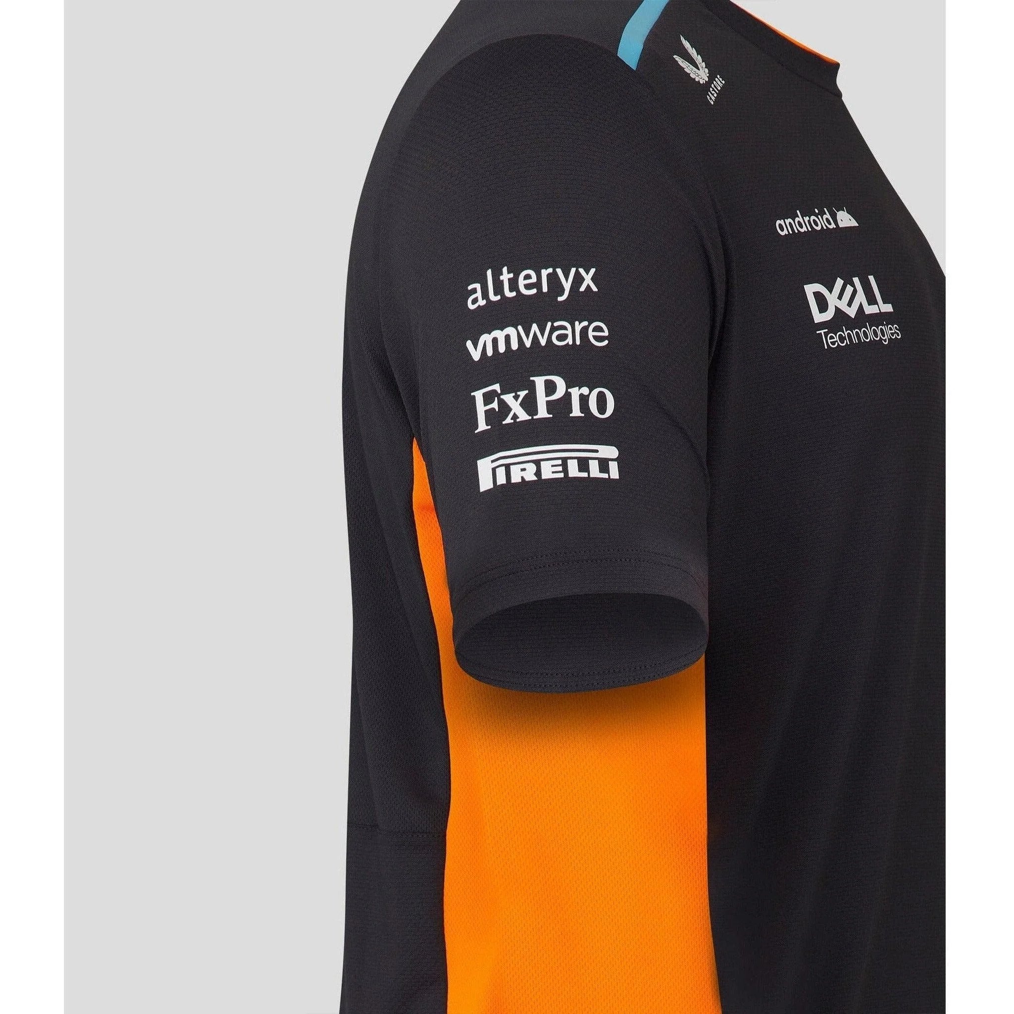 McLaren F1 Kids 2023 Lando Norris Set Up T-Shirt- Youth Papaya/Phantom