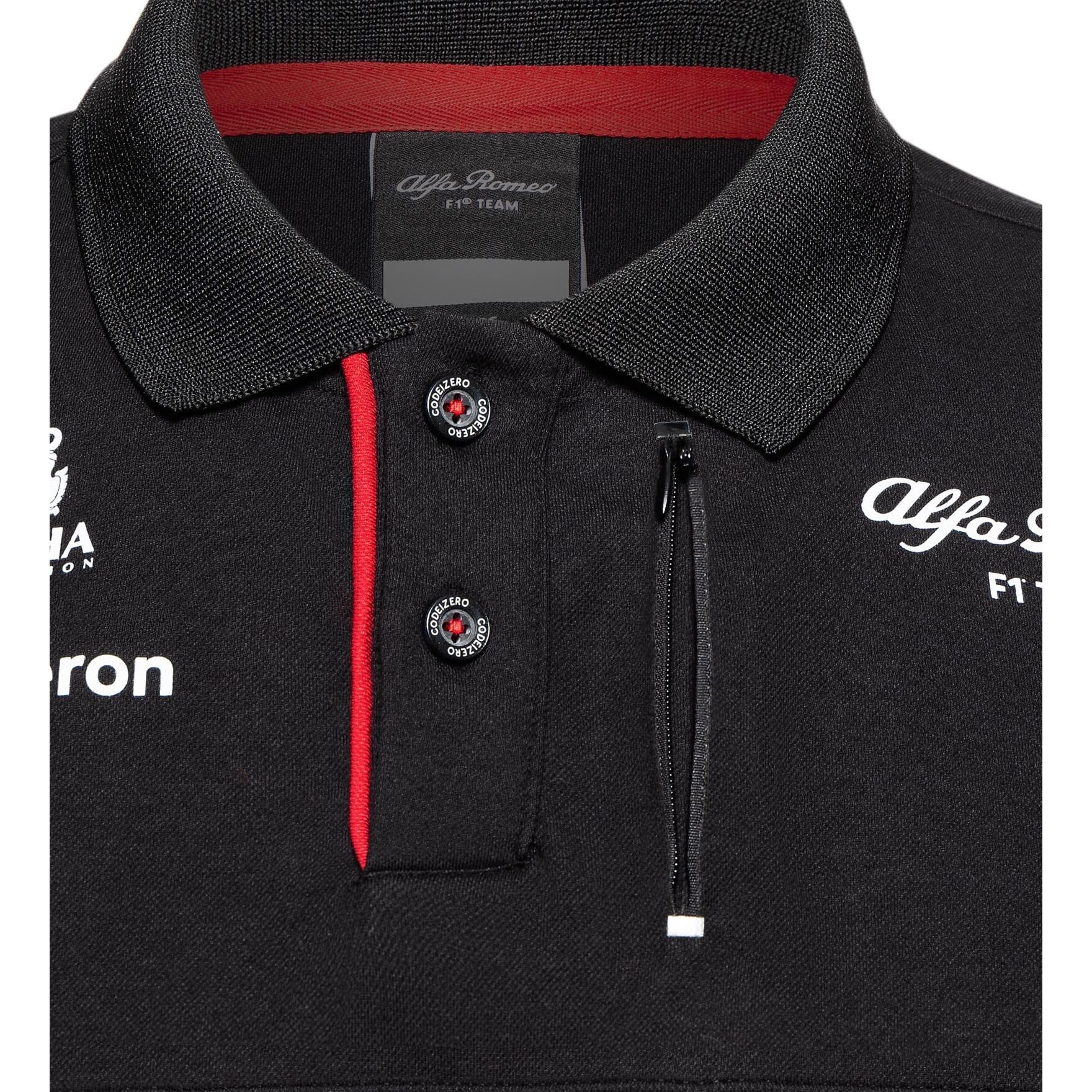 Alfa Romeo Racing F1 2023 Kids Team Polo Shirt- Black