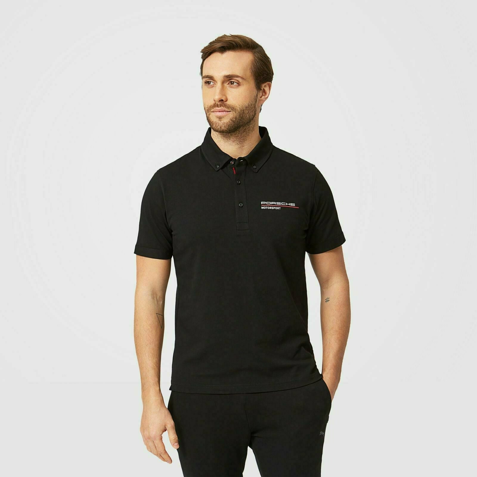 Porsche Motorsport Black Polo Shirt