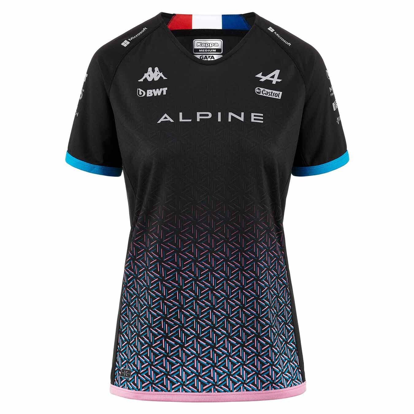 Alpine Racing F1 2023 Women's Pierre Gasly T-Shirt- Black