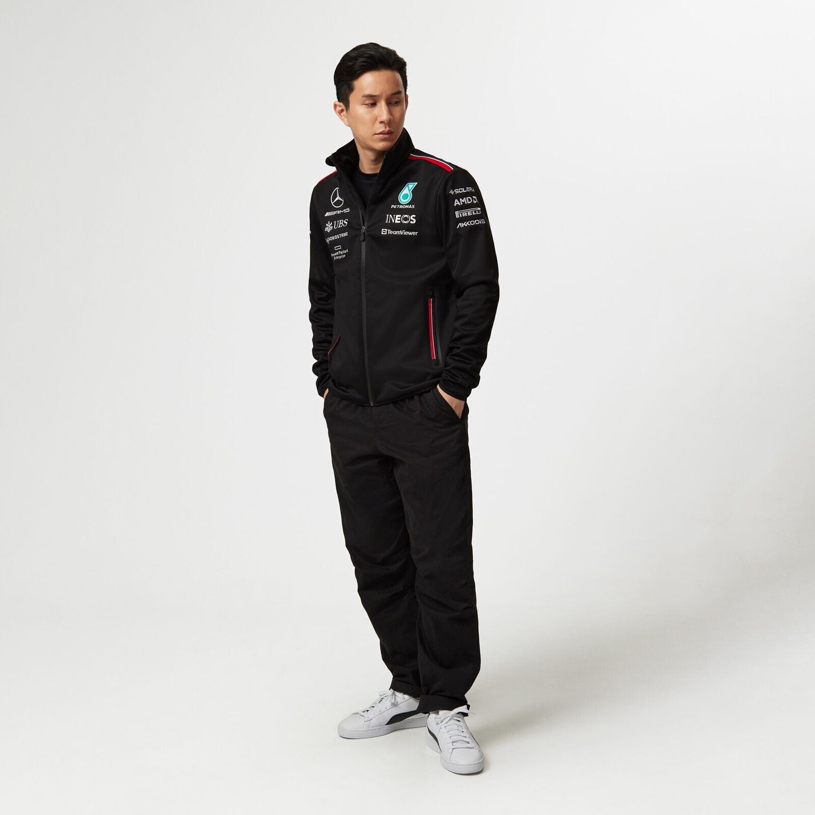 Mercedes AMG F1 2023 Men's Team Softshell Jacket