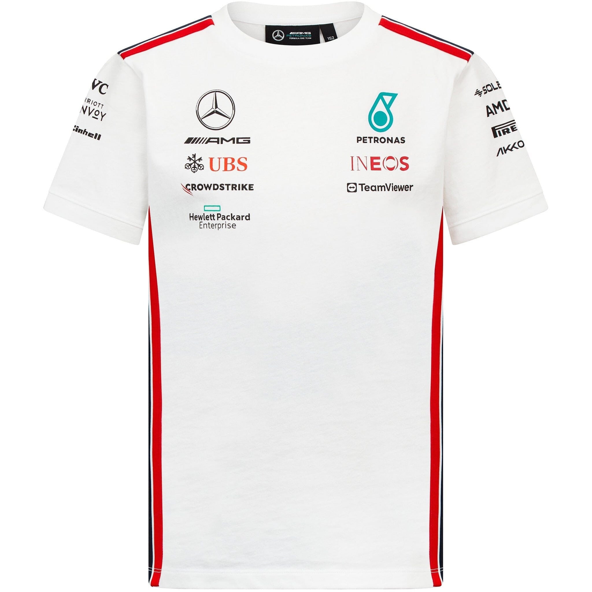 Mercedes AMG F1 2023 Kids Driver T-Shirt - Black/White