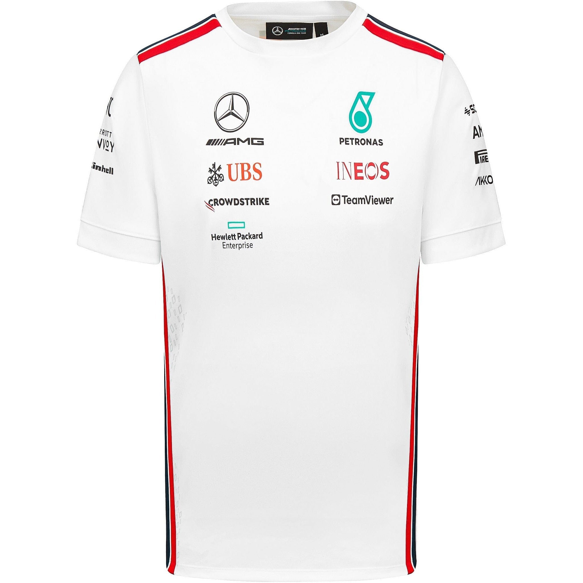 Mercedes AMG F1 2023 Men's Driver T-Shirt - Black/White