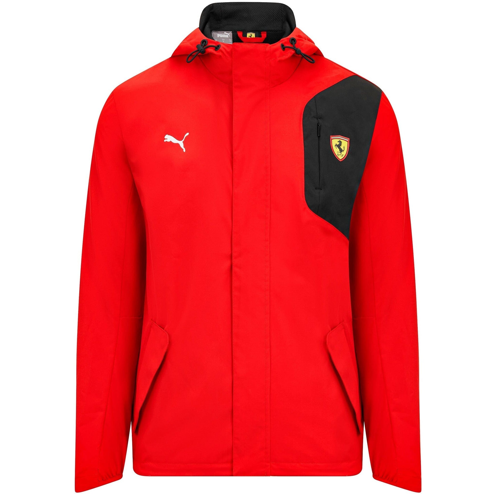 Scuderia Ferrari F1 Puma Men's Rain Jacket -Black/Red
