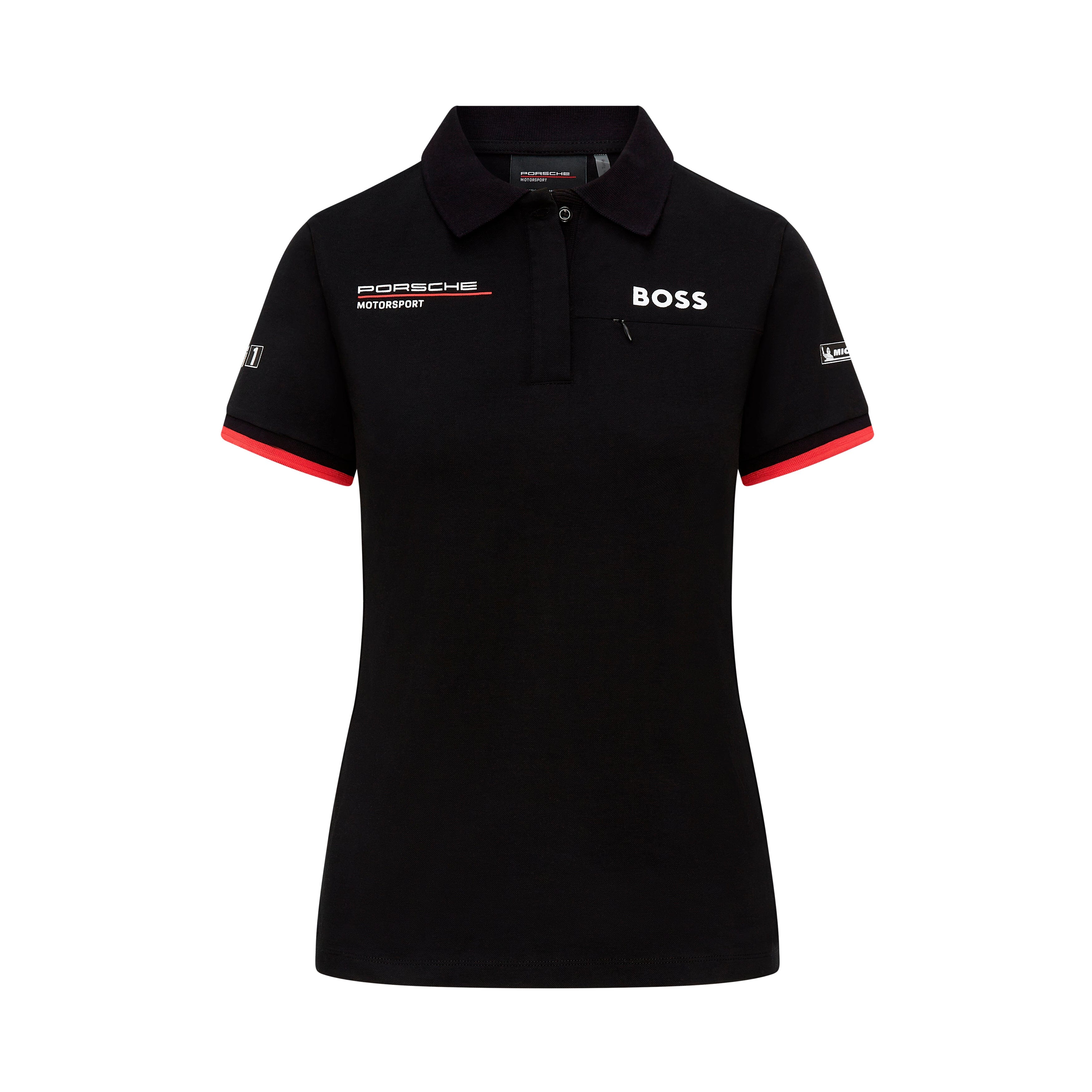 Porsche Motorsport Women's Team Polo Shirt - White/Black