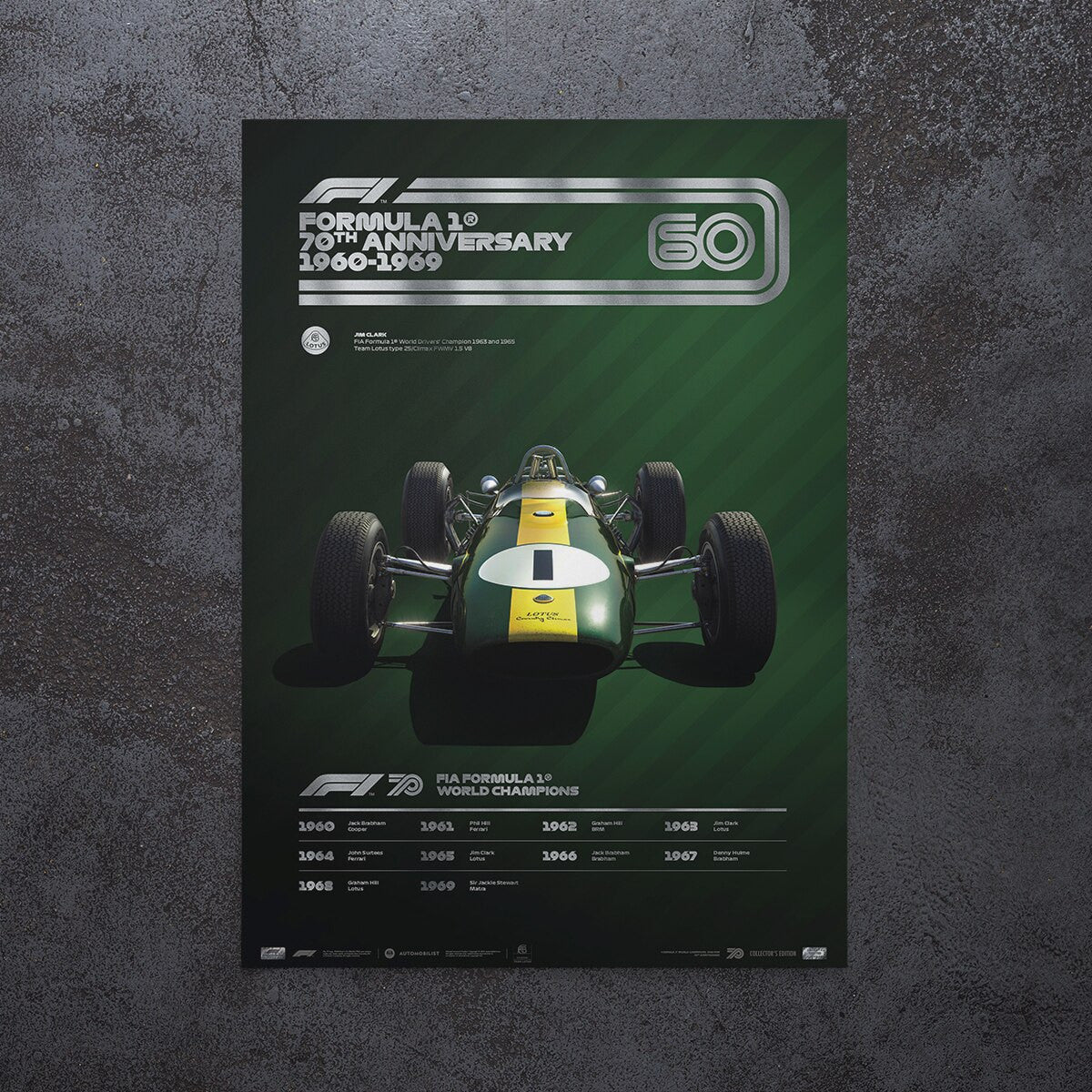 Formula 1® - Decades - Team Lotus - 1960s | Collector's Edition | Unique Numbers