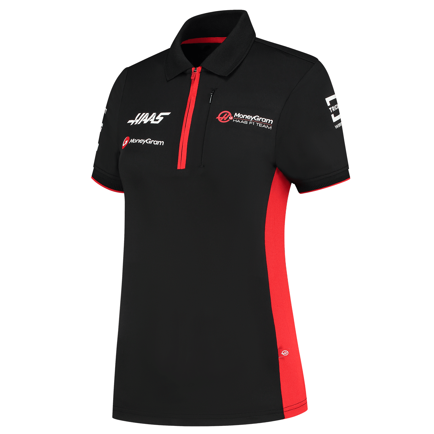 Haas Racing F1 2023 Women's Team Fitted Polo Shirt - Black