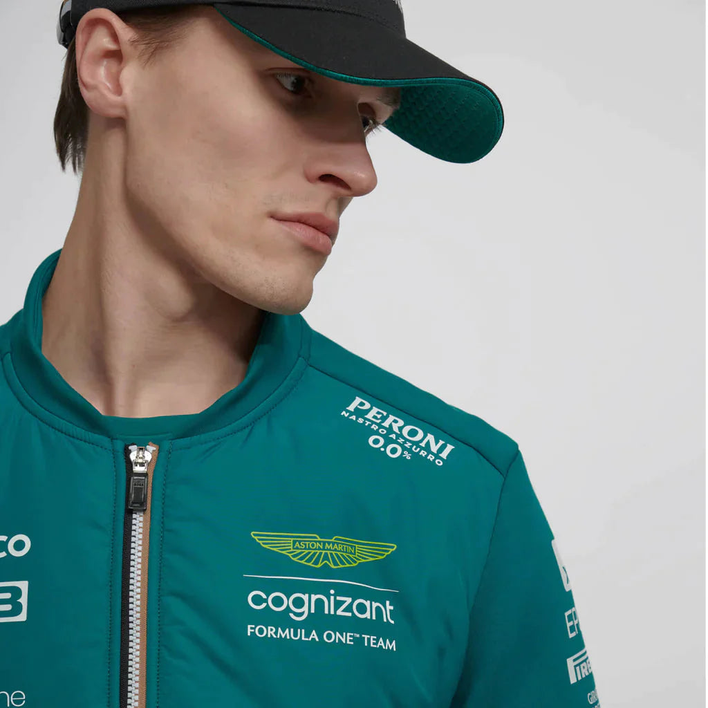 Aston Martin F1 2023 Men's Team Hybrid Jacket- Green