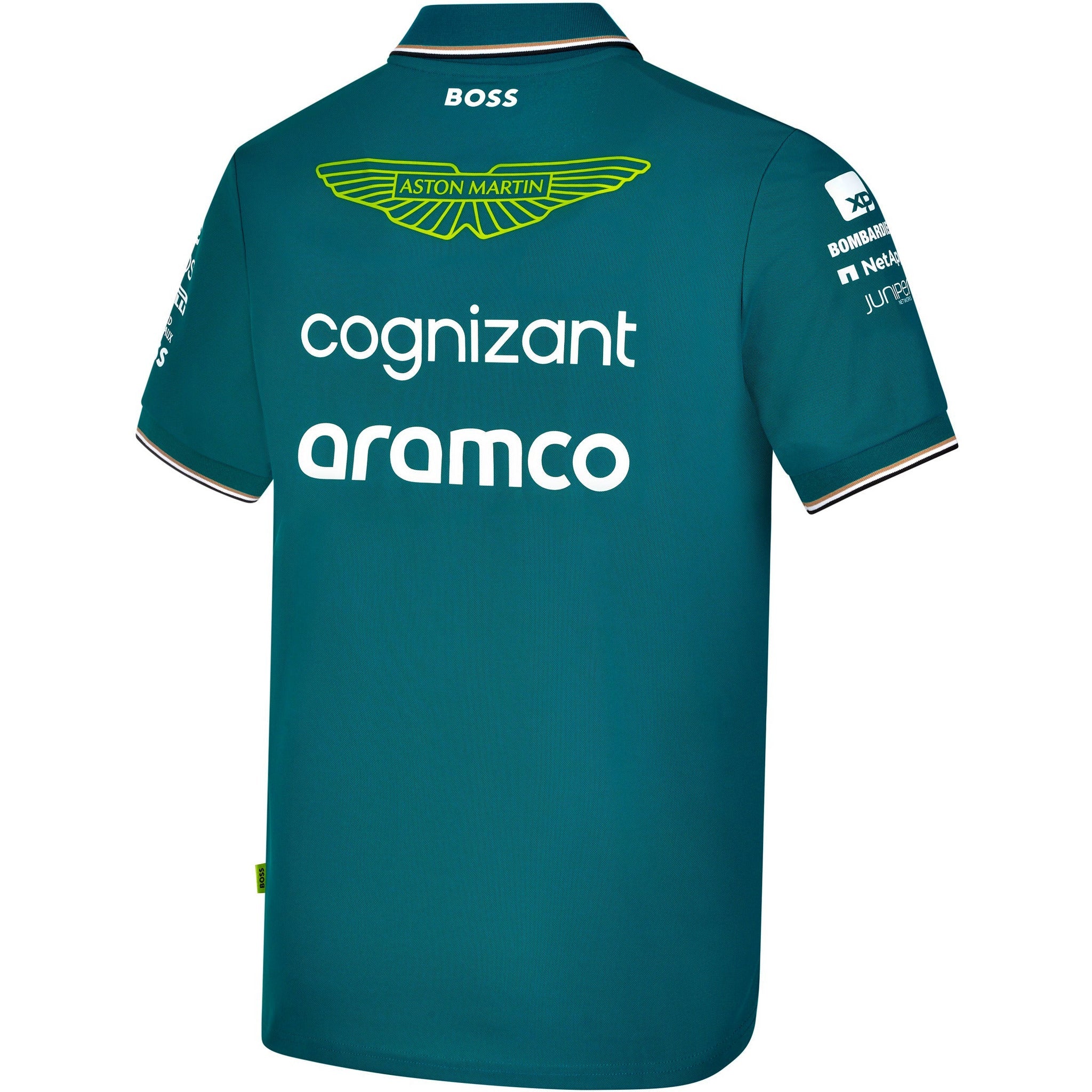 Aston Martin F1 2023 Men's Team Polo Shirt- Green
