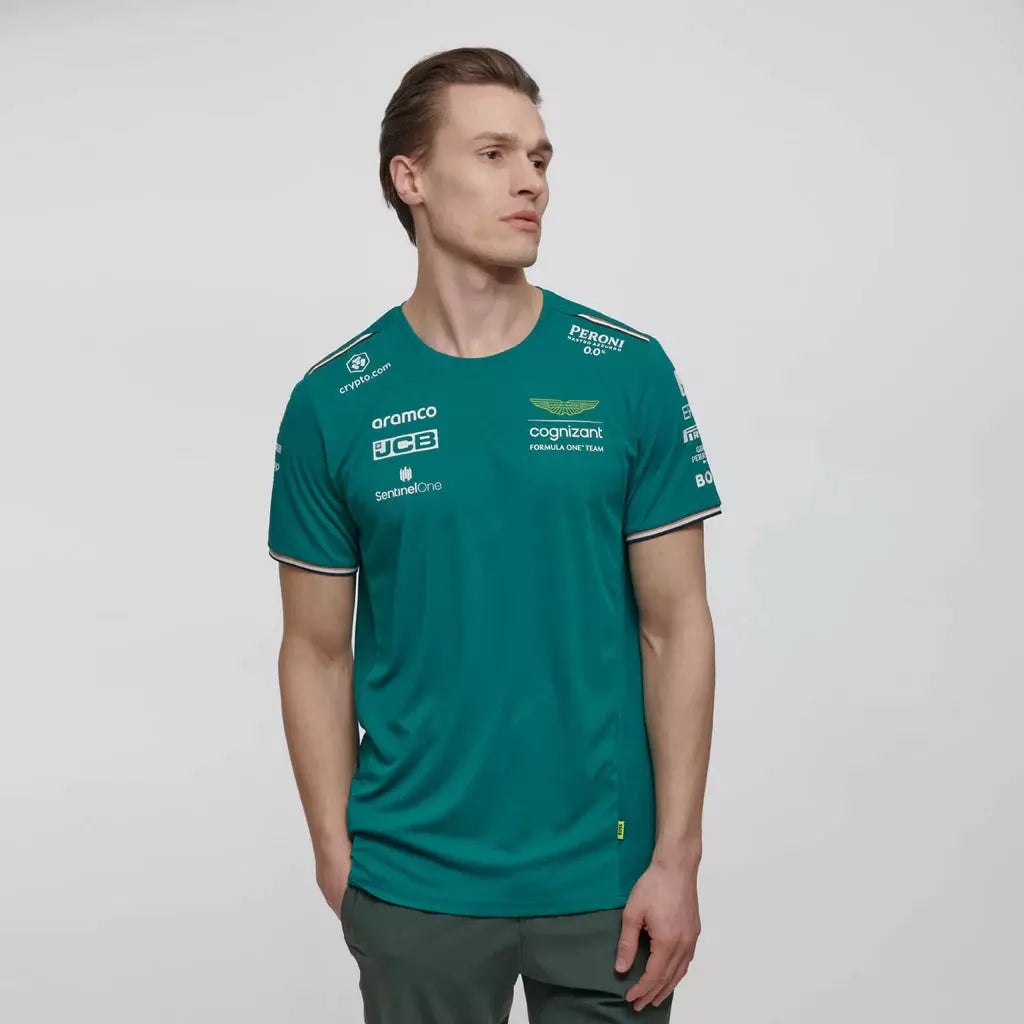 Aston Martin F1 2023 Men's Team T-Shirt- Green