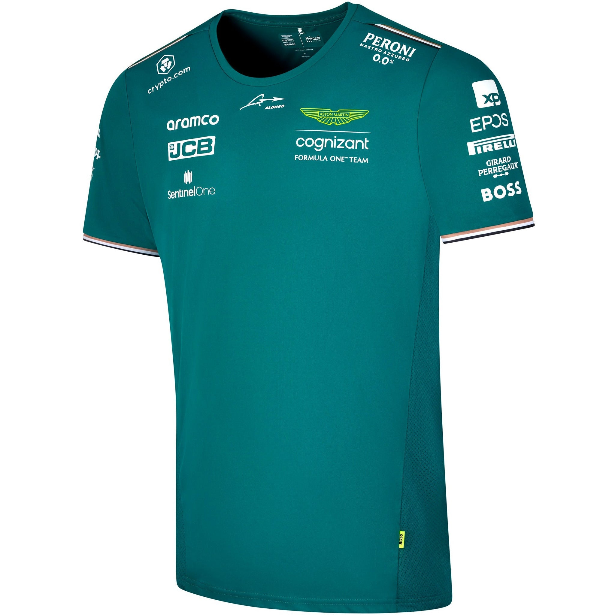 Aston Martin F1 2023 Men's Fernando Alonso Team T-Shirt- Green