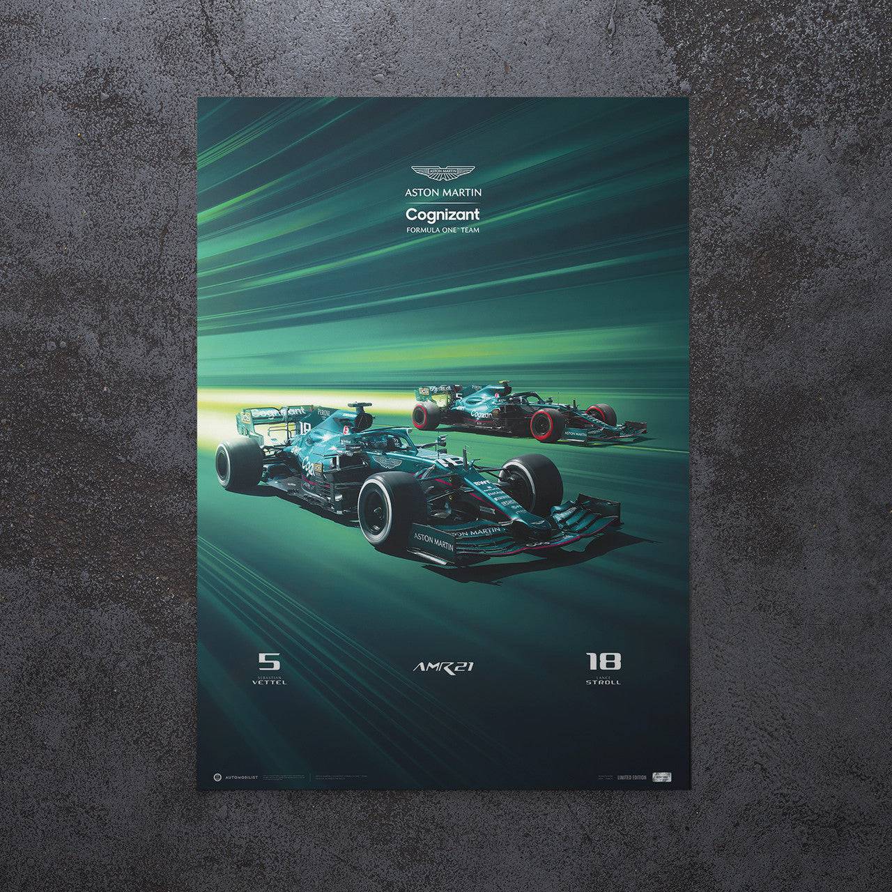 Aston Martin Cognizant Formula One™ Team - Season - 2021 | Unique Numbers